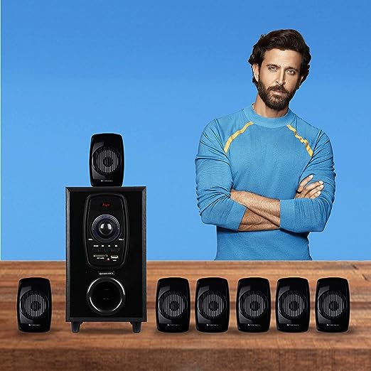 Zebronics ZEB-BT701RUCF Wireless Bluetooth Multimedia Speaker With Supporting AC3 Audio, SD Card, USB, AUX, FM & Remote Control. (70 Watt, 7.1 Channel) Zebronics ZEB-BT701RUCF Wireless Bluetooth Multimedia Speaker With Supporting AC3 Audio, SD Card, USB, AUX, FM & Remote Control. (70 Watt, 7.1 Channel)